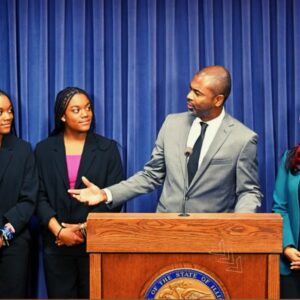 Illinois State Rep LaShawn Ford Leads Monumental Press Conference With Pierce Twins