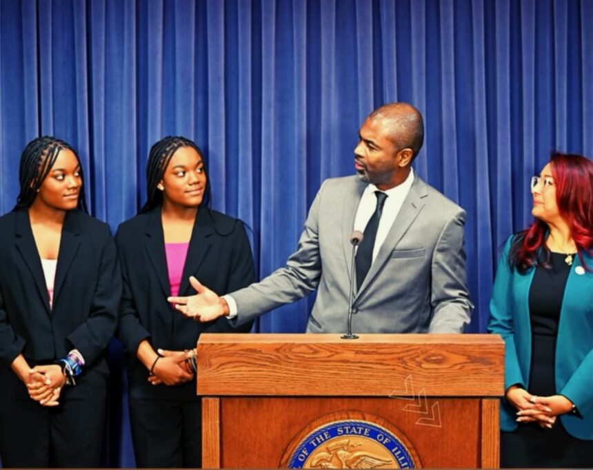 Illinois State Rep LaShawn Ford Leads Monumental Press Conference With Pierce Twins